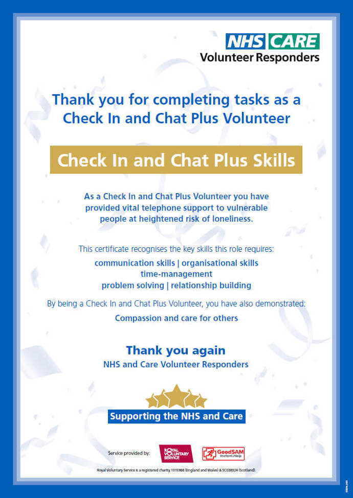 Check In And Chat Plus Skill Tile