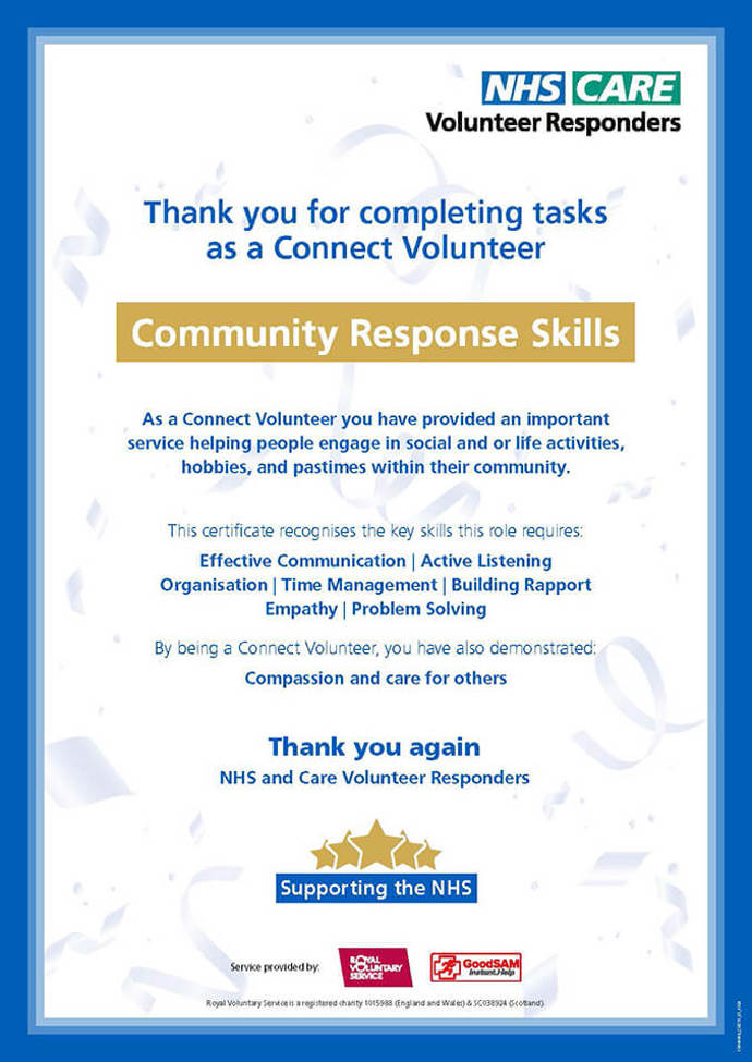 Connect Skills Certificate Tile