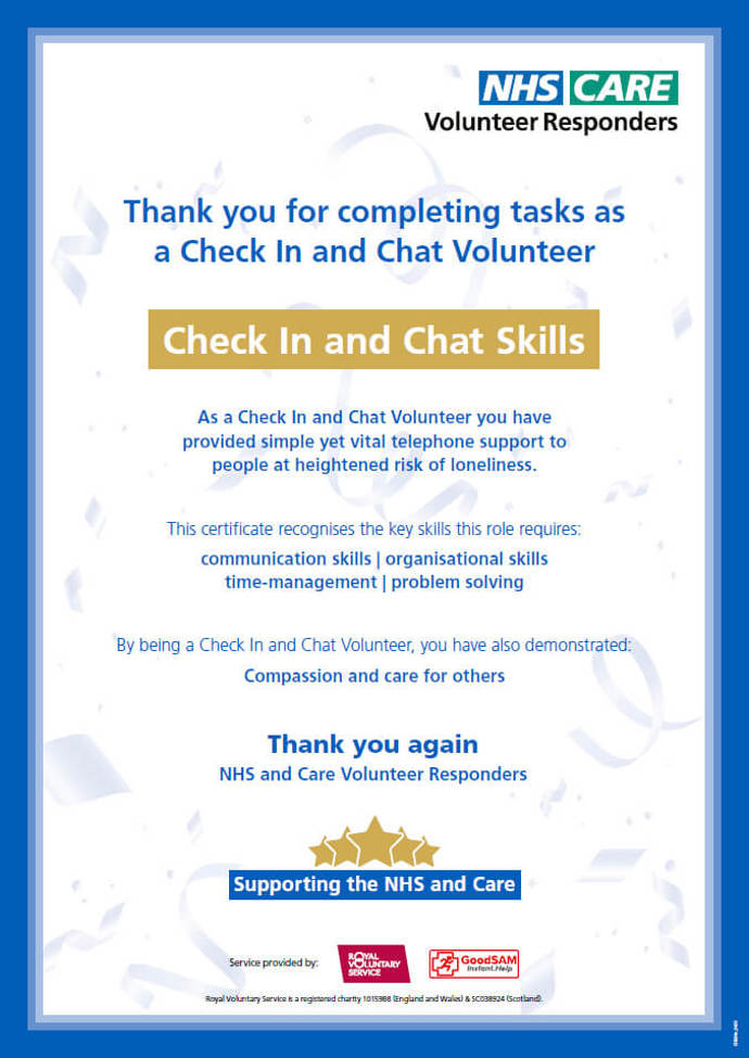 Check In And Chat Skill Tile