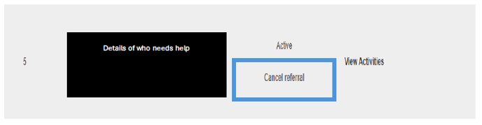 GoodSAM screen grab cancel referral image