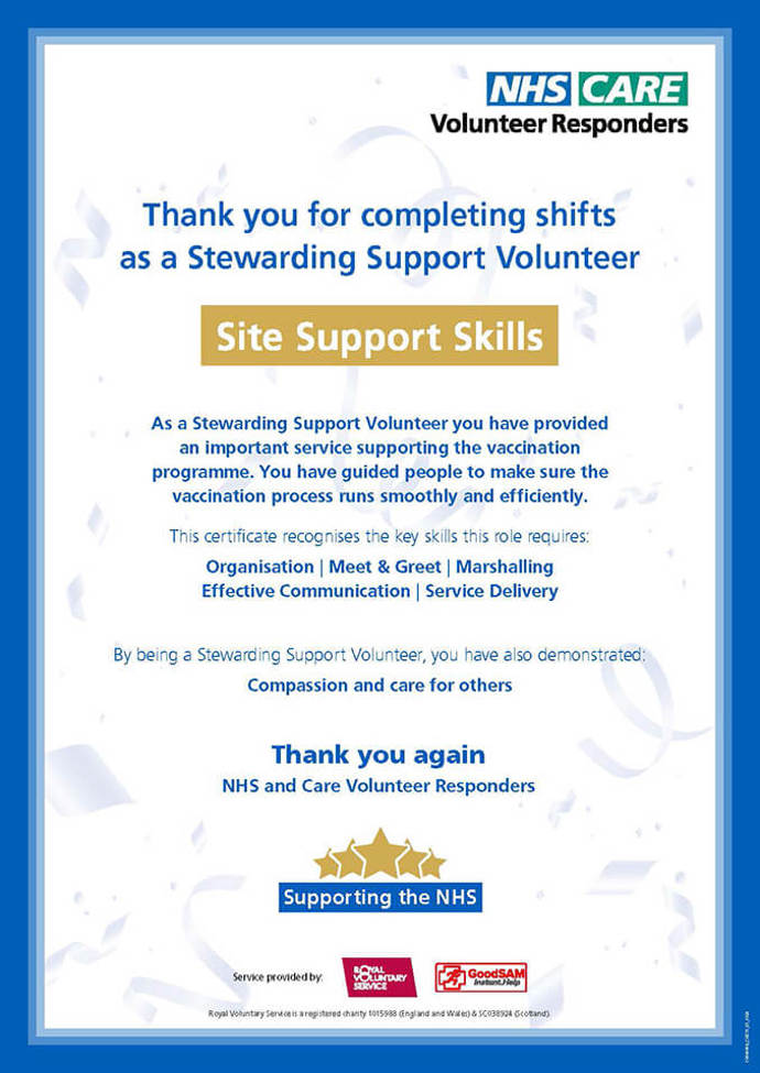 Stewarding Skills Certificate Tile